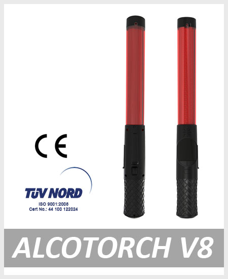 Professional Alcotorch V8 alcohol tester baton